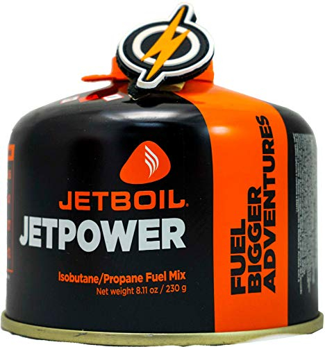 Jetboil jet boil Jetpower propane gas stove gas in 230g canister and FAO patch, propane power for your gas heater/stove (230)