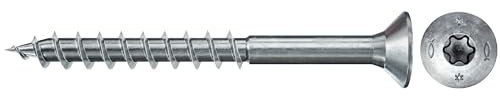 fischer PowerFast II CTP 3,0 x 45, Spanplattenschraube (200 Stk.) mit Teilgewinde, Senkkopfschraube mit Innenstern, Schraube für Holzverarbeitung, reduziert Einschraubwiderstand & Einschraubzeit