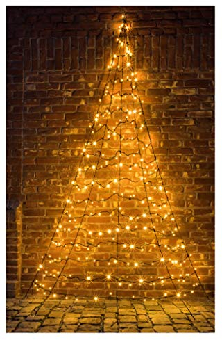 Star-Max Galaxy LED Tannenbaum zur Wandbefestigung 300cm mit 260 warmweißen LED