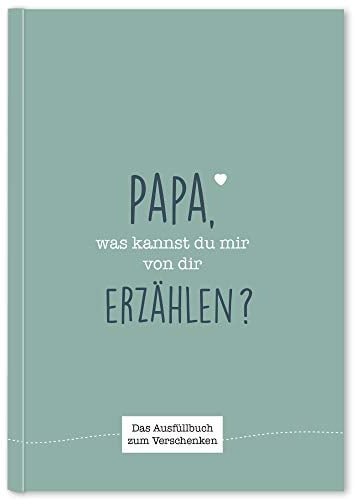 Cupcakes & Kisses® Papa was kannst du erzählen I Buch zum ausfüllen I Vatertagsgeschenk I Geschenke für Papa I Geschenk für Vater zum Vatertag