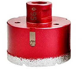 Yaowanguan M14 Foret Trépan Scie Outils pour Verre/Carreau/Céramique/Marbre/Porcelaine/Béton/Granit Ouverture De Coupe - 95mm Meuleuse D'angle De Revêtement Diamant Soudé Foret