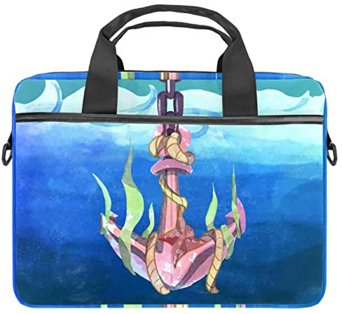Anchor Laptoptasche mit Griff, 34 - 36,8 cm (13,4 - 14,5 Zoll), Blau