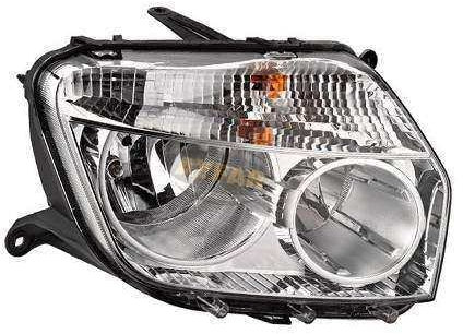 Autoteile Gocht Set Hauptscheinwerfer Scheinwerfer H1 H7 Links + Rechts Set Satz für 250107668R 250608025R 260100067R Dacia Duster HS 2010-2014