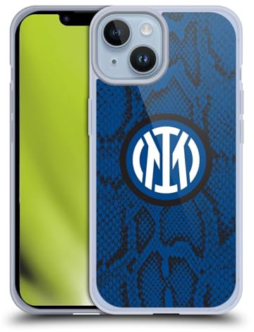 Head Case Designs Licenza Ufficiale Inter Milan Serpente Modelli Custodia Cover in Morbido Gel Compatibile con Apple iPhone 14