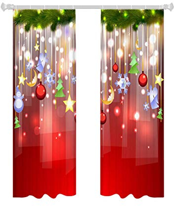 Weihnachten Vorhang Tür Fenster Deko Scheibengardine Gardine Vorhang Spitze Halbschatten Weihnachtsvorhänge Weihnachtsgardine Fenstervorhänge Für Schlafzimmer Wohnzimmer Balkon Weihnachtsfeier Deko