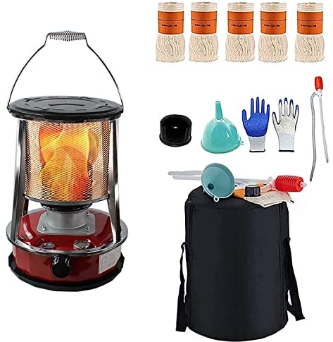 Tragbare Petroleumofen für Innenräume, Petroleumheizung mit 6 Docht, Petroleum Heizung Ohne Strom Petroliumheizer Outdoor Camping, Mobile Heizen Innenraum, Effizienter Ofen Indoor,4,6L und 6L