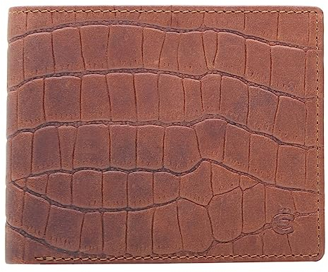 Esquire Dallas Croco Geldbörse RFID Schutz Leder 11 cm