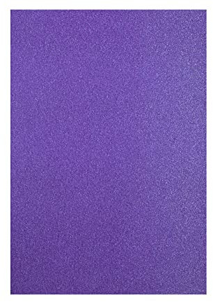 Florence Glitzerpapier zum Basteln - Violett - Papierbasteln 5 Stück - A4 Bastelpapier mit Glitzer für Scrapbooking, Stanzen und Kartengestaltung - 250 gsm