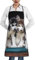 PEIXEN Hübsche Husky-Schürze, Unisex-Kochschürze mit Taschen für Küche, Grillen, Basteln, Zeichnen, weiß, One size