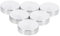OSALADI 12 STK Kuchen Aus Massivem Aluminium Runde Aluminiumscheibe Silberne Aluminiumscheiben Beistelltisch Aus Glas Master-Basis Glasadapter Aluminiumlegierung Runden Befestigung