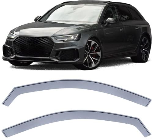Windabweiser Regenabweiser Windschutz Schwarz Smoke für Audi A4 8W B9 ab 15