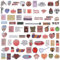 GullSkies 130Stück Sticker Set,Dänische Pastell Aufkleber Sticker Aesthetic,Wasserdicht Vinyl Scrapbook Motorrad Fahrrad Laptop Skateboard Aufkleber Auto,Sticker Geschenk für Mädchen Kinder Erwachsene