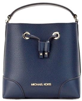 Michael Kors XS Suri Mini Umhängetasche mit Kordelzug 35F2GM9M1B PVC, blau, Einheitsgröße