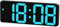 321Wasay Small Digital Clocks Bedside, Electric Bedroom LED Digital Alarm Clocks for Bedrooms, Cute Travel Desk Clock, DC, Battery Operated Powered