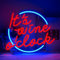 Horseneon It's Wine O'clock Panneau lumineux néon avec lettres LED pour décoration murale, néon alimenté par USB pour chambre à coucher bar club salon décorations de fête