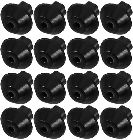 UKCOCO 16pcs Gas Range Rubber Feet Pads for Stable Gas Stove Anti-slip Grate Support High Temperature Resistant Replacement for Kitchen Essential Accessories