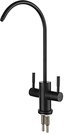 MUCSAH Grifos de Fregadero de Cocina, Grifo de Filtro Deua Potable 360 Rotación Grifo Del Fregadero de Ósmosis Inversa Grifo Se Adapta a Loss de Filtro Deua Potable/Negro