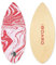 iBOARD Skipper-Skimboard mit Hochglanz-Beschichtung, aus Holz, für Anfänger, Jugendliche und Erwachsene, Strand-Skimboard, 3 Farben, Traktionspad zur Auswahl, 91,4 cm, Rot