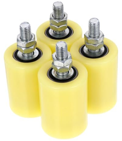 SOESFOUFU 4pièces Poulie à Nylon Pour Porte Coulissante De Roues De Guidage Installation Facile Mouvement Fluide Et Silencieux Pour Portes Électriques Et Coulissantes