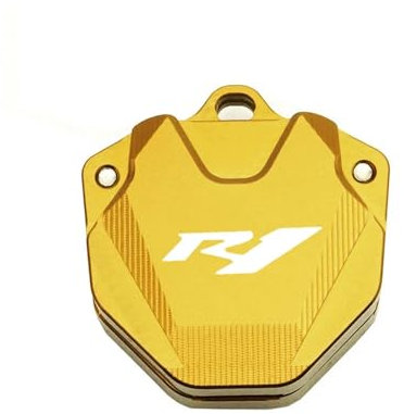 actuion Motorrad-Schlüsselanhänger Für YZF R6 R3 R1 YZFR6 YZFR3 YZFR1 Motorrad CNC Zubehör Schlüssel Fall Abdeckung Shell(R1 Gold)