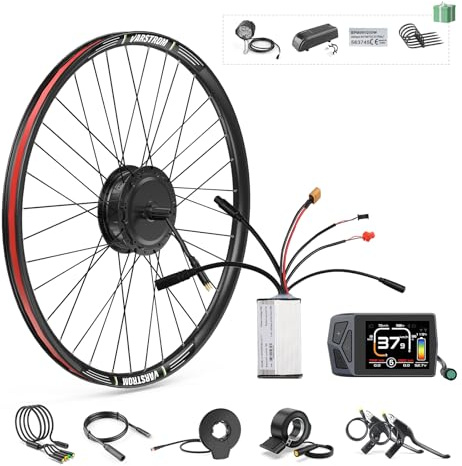 BAFANG 48V500W 26 Front Hub Motor Kit G020 Ebike Conversion Kit with EKD01 Digital Display & Smart Controller