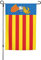 Senyera Valenciana De L'estatut De Benicàssim para exterior, bandera de jardín de 12.0 x 18.0 in, bandera de temporada de doble cara, decoración del hogar, banderas de bienvenida para patio