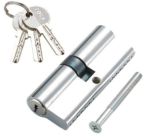 Profil-Doppelzylinde Mit 3 Schlüsseln, Profil-Zylinder Doppelzylinder Schließzylinder, Ersatzzubehö, Anti Picking,Anti Bohr, Geeignet für alle Arten von Türen