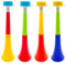 Niuhong 4 Pcs Vuvuzela Tröte Laut Fussball Fanfare Sehr Lautes Tröte Cheerleading Trompete Krachmacher Horn Plastik Trompeten Spielen Fanartikel Tröten Fan Zuschauer Fußballspiel Stadion Trompete (B)