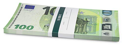 Litfax GmbH 100 € Euroschein/Euro-Geldscheine ca. 191x103 mm/banderoliert, je Pack. 75 Stück (1 PG) …