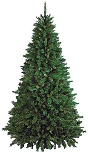 BAKAJI Albero di Natale Super Folto New (TF) Verde Ecologico PVC, Base a Croce in Ferro, Rami innesto ad uncino, Aghi Anti Caduta, Foltissimo (150 cm (438 rami))