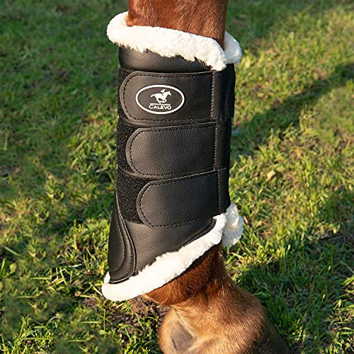 CALEVO - Comfort Horse Boots Faux Fur