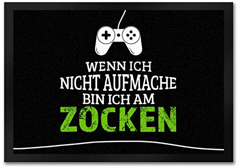 trendaffe - Wenn ich Nicht aufmache Bin ich am zocken Fußmatte mit Controller Motiv