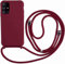 Ququcheng Kompatibel mit Samsung Galaxy A71 Hülle,Handykette Hülle Silikon Seil Necklace Handyhülle mit Kordel Tasche TPU Bumper Schutzhülle für Samsung Galaxy A71-Rot