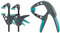 Wolfcraft 3455100-2 Ehz 40-110 - Morsetti Una Sola Mano Piccoli & 3626000 (L) Fzh 40 Pinza Con Resorte Ergonómico Pack 1, Gris, Turquoise