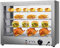 Fetcoi Warmhaltevitrine Catering Heiße Theke Warmhaltebehälter Essen Wärmetheke Aufsatzvitrine Speisenwärmer Elektrisch 30-85°C 800W, mit 4 Edelstahlböden 56,3 x 28,5 cm