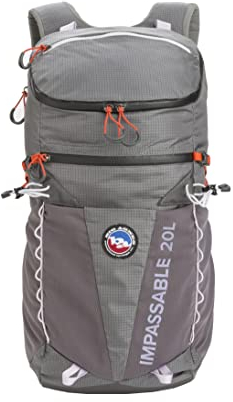 BIG AGNES Unisex Erwachsene Impassable 20 Wanderrucksack Grau 20 l