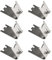 6 Pcs Freezer Shelf Clip Freezer Shelf Brackets Stainless Steel Durable Fridge Shelves Refrigerator Accessories Suitable for Refrigerator Freezer