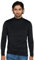 LAPASA Haut Thermique Homme Col Cheminée Maillot de Corps à Manches Longues sous-Vêtements Automne-Hiver Chaud M102 Fin, Noir, S