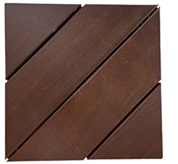 Holzfliesen Balkon Ineinandergreifender Boden Mit Fischgrätennähten Zum Selbermachen, Terrassenfliesen Für Balkone, Wetterfest Und Langlebig, Einfach Zu Verlegen (Size : 33PCS/3m²)