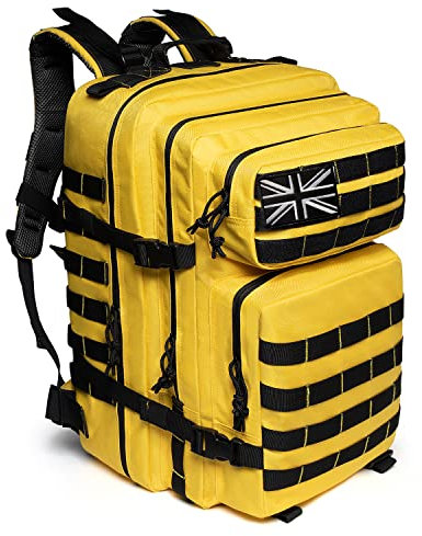 QT&QY 45L Military Tactical Backpacks Molle Army Assault Pack 3 Day Bug Out Bag Hiking Treeking Camouflage Hunting Rucksack