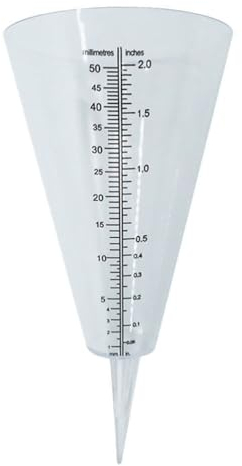 Operitacx Regenmessbecher Aus Kunststoff Transparenter Regenmesser Für Niederschlagsmessung Skalierung Bis Geeignet Für Garten Landwirtschaft Und Meteorologische Anwendungen