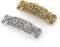 2 Stücke Vintage Keltische Haarspange Klemme Mittelalter Wikinger Haarschmuck für Frauen Mädchen Braut Haarschmuck Haarnadeln Hochzeit(Gold Silber)