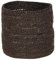 SMPLY. Macetero Semirígido Redondo Cesta Ideal para Macetas o Tiestos Válida para Interiores o Terrazas Cubremacetas De Yute Natural 12 x 12 cm Color Chocolate