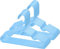 Baoswi 20 Stück Kids Hangers - 11.5,Baby Clothes Hangers Plastic Kids Children's Clothes Hangers,Infant Hangers&Toddler Hangers (Blau)