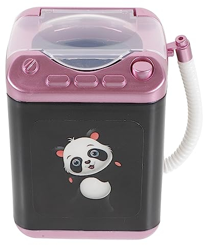 minkissy Limpiador De Cepillos Mini Dispositivo Limpiador De Brochas De Maquillaje Lavadora Automática Eléctrica De Plástico Esponja De Limpieza Para Niñas Y Mujeres Lavadora De Juguete