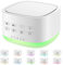 Magicteam White Noise Machine 10 Colors Lights and 25 Soothing Sounds Sleep Sound Machine with 5 Timers with Memory Feature Portable Sound Machine for Baby Adults. (White N)