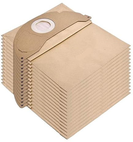 15 pièces filtre à vide sac de collecte de poussière sac poubelle 6.904-322.0 sac d'aspirateur, compatible for les pièces d'aspirateur Karcher A2004 WD2