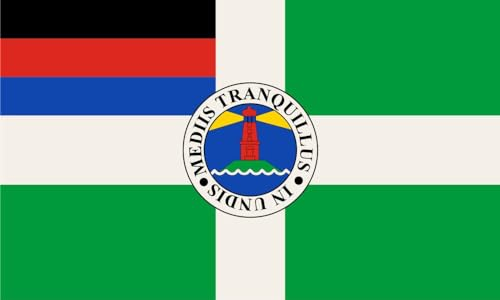 Aufkleber Borkum Flagge Fahne 8 x 5 cm Autoaufkleber Sticker
