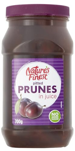 Nature's Finest | Prunes in Juice | 700g | Fruit pots Perfect for Families | (1 Bottle)