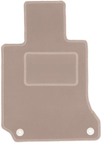 Wielganizator Automatte – Passend für Mercedes C W204 Limousine, Kombi, Coupé 2007-2014 – Velours – Autozubehör - Auto Fußmatten – Fußmatte Auto – 1-teilig - beige